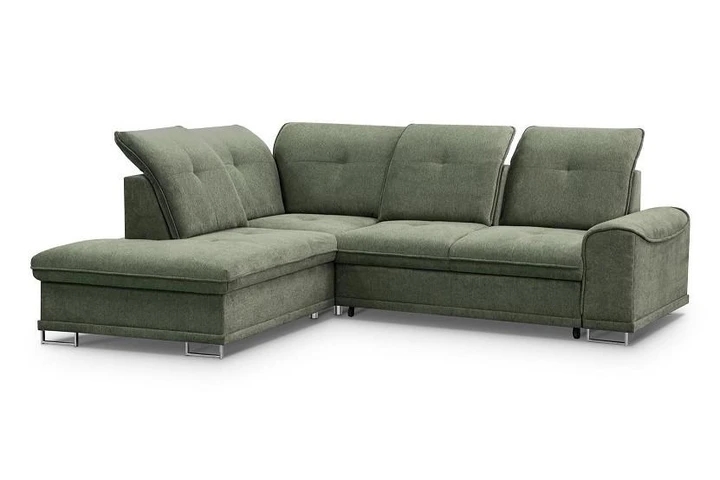 HANA rozkladacia rohová sedacia súprava s polohovacími záhlavníky