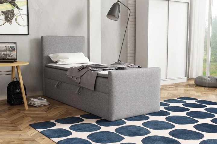 BOHO kontinentálna posteľ boxspring 90x200 s úložným priestorom