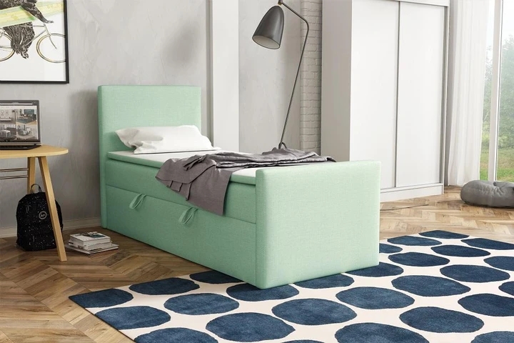 BOHO kontinentálna posteľ boxspring 90x200 s úložným priestorom