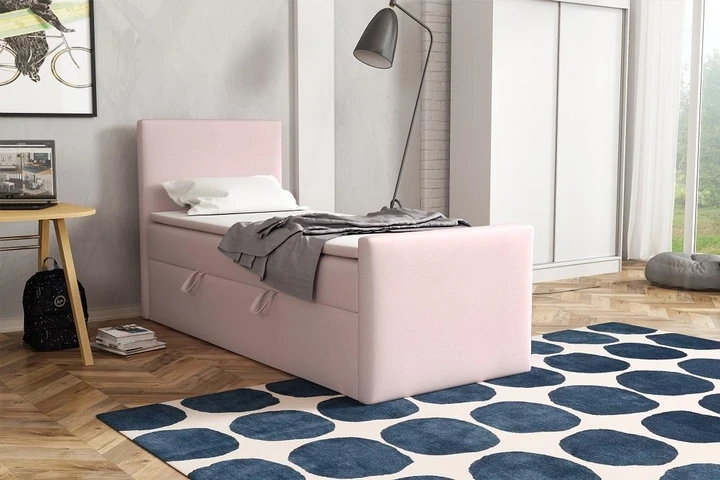 BOHO kontinentálna posteľ boxspring 90x200 s úložným priestorom