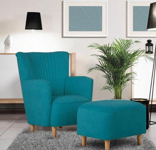 PICCOLO dizajnové kreslo a taburet | VÝPREDAJ