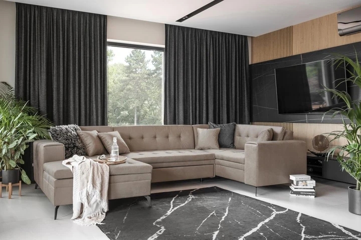 TENZO rozkladacia sedacia súprava v tvare U