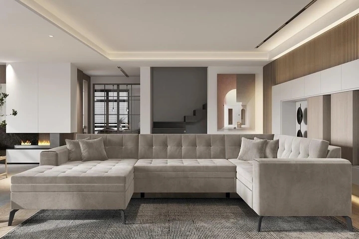 TENZO rozkladacia sedacia súprava v tvare U