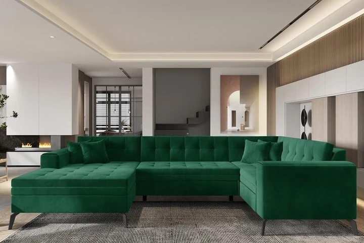 TENZO rozkladacia sedacia súprava v tvare U