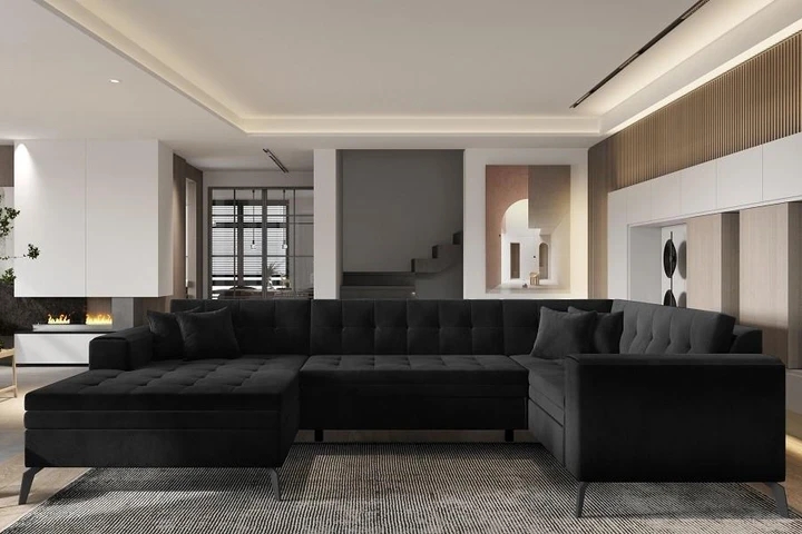 TENZO rozkladacia sedacia súprava v tvare U