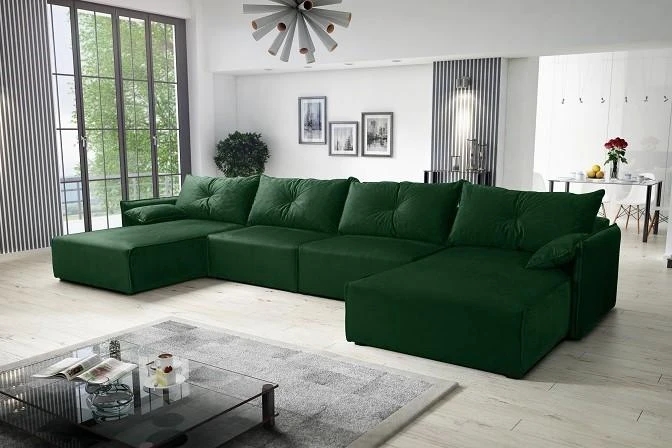 NOEL U dizajnová rozkladacia sedačka do U s úložným priestorom