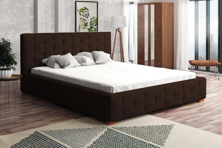 MONTORIO 140x200 elegantná čalúnená posteľ s prešitím