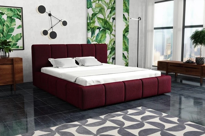 VALERA 180x200 moderná čalúnená posteľ s úložným priestorom