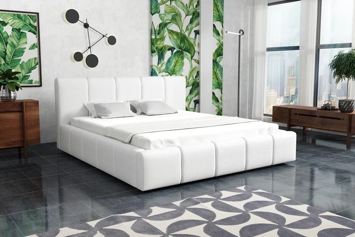 VALERA 180x200 moderná čalúnená posteľ s úložným priestorom