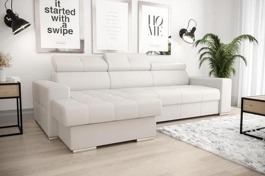 LINDE elegantná sedacia súprava s polohovacími záhlavníkmi v pravej kozi