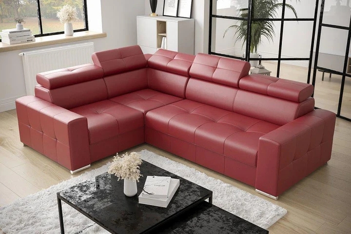 LINDE 5 elegantná sedacia súprava s polohovacími záhlavníkmi v pravej koži