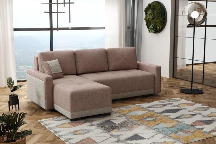 FONTE L rozkladacia sedačka s úložným priestorom