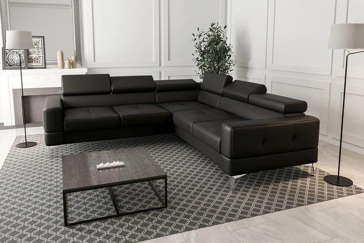 TUSCI MAX moderná sedacia súprava s rozkladacou funkciou v pravej koži