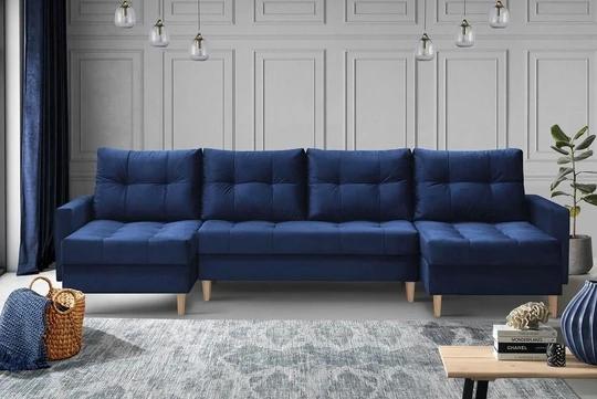 ARNETTE U rozkladacia sedačka v tvare do U v škandinávskom dizajne