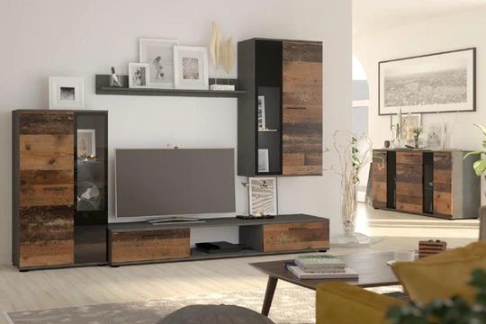 CAROL VI obývacia stena, old style/matera