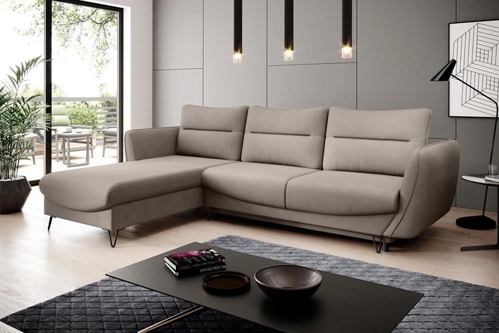 VASIL L moderná rozkladacia sedačka s úložným priestorom