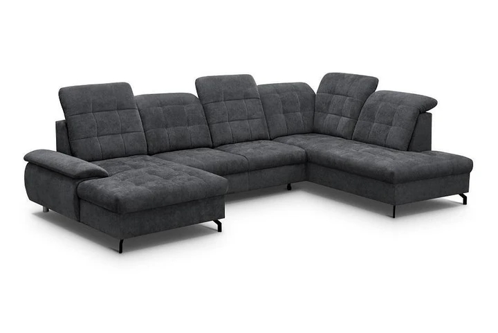 SORIA U rozkladacia sedacia súprava v tvare U s nastaviteľnými opierkami