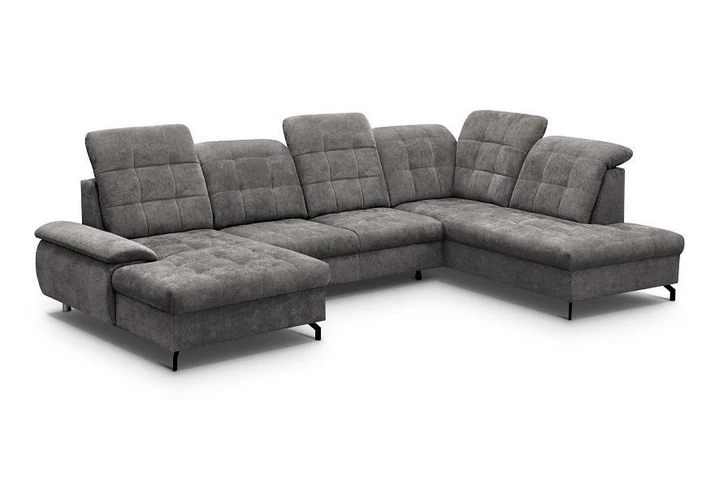 SORIA U rozkladacia sedacia súprava v tvare U s nastaviteľnými opierkami