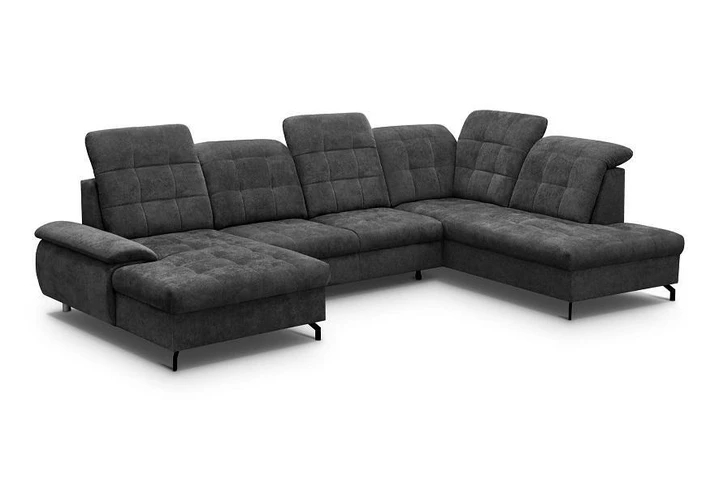 SORIA U rozkladacia sedacia súprava v tvare U s nastaviteľnými opierkami