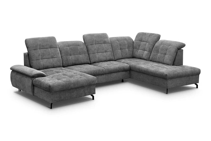 SORIA U rozkladacia sedacia súprava v tvare U s nastaviteľnými opierkami