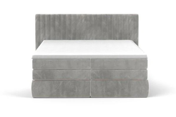 STROMI 160x200 boxspring posteľ so zvislým prešívaným čelom