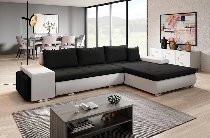 ROMEO rozkladacia sedačka s úložným priestorom a dvoma taburety