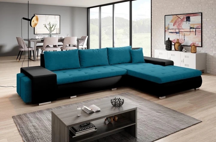 ROMEO rozkladacia sedačka s úložným priestorom a dvoma taburety