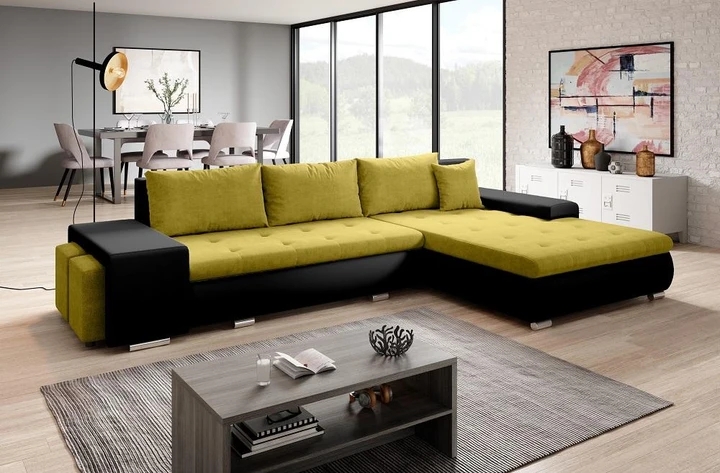 ROMEO rozkladacia sedačka s úložným priestorom a dvoma taburety