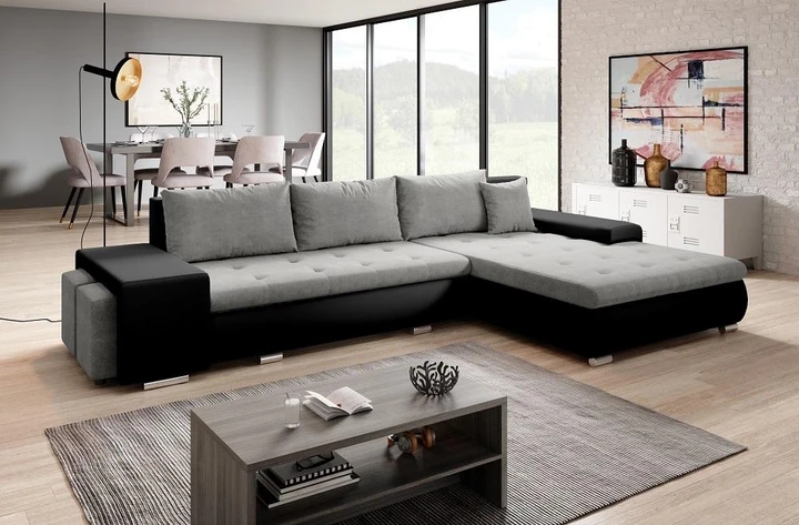 ROMEO rozkladacia sedačka s úložným priestorom a dvoma taburety