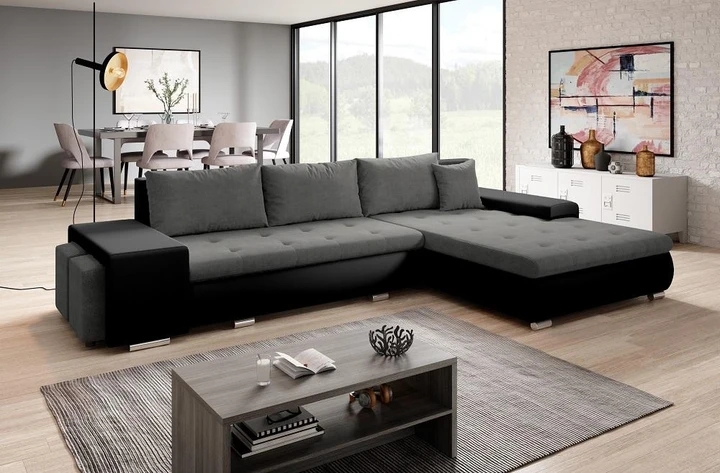 ROMEO rozkladacia sedačka s úložným priestorom a dvoma taburety