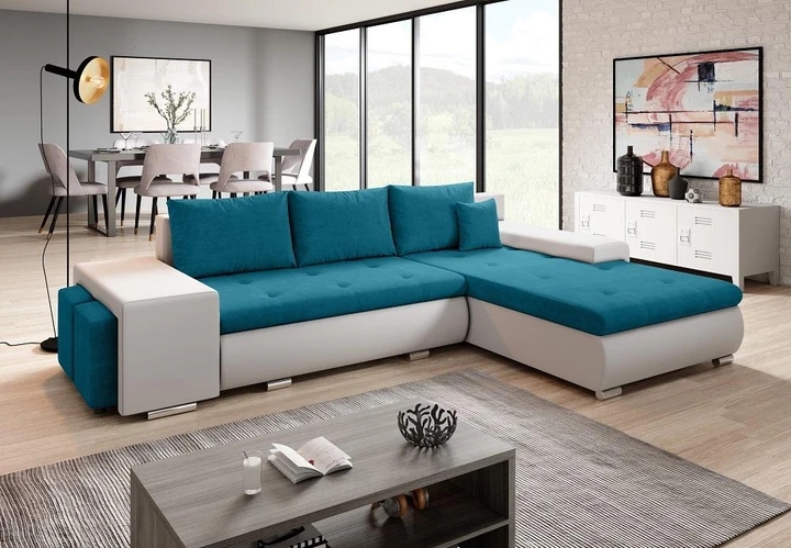 ROMEO MINI rozkladacia sedačka s úložným priestorom a dvoma taburety