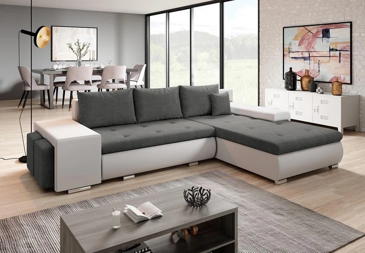 ROMEO MINI rozkladacia sedačka s úložným priestorom a dvoma taburety