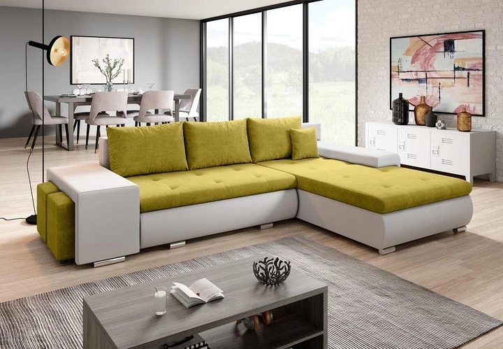 ROMEO MINI rozkladacia sedačka s úložným priestorom a dvoma taburety