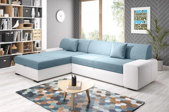 FEDERIKO rohová rozkladacia sedačka s úložným priestorom