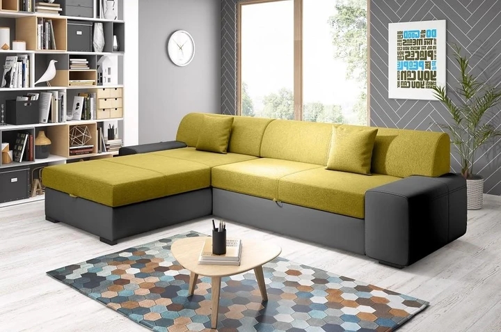 FEDERIKO rohová rozkladacia sedačka s úložným priestorom