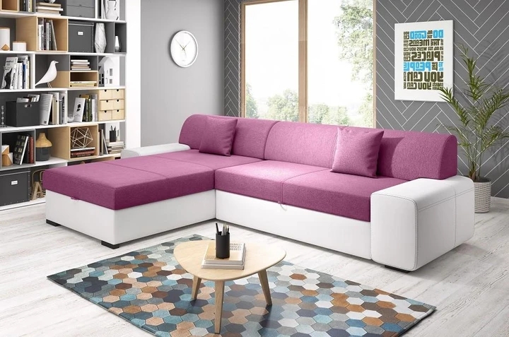 FEDERIKO rohová rozkladacia sedačka s úložným priestorom