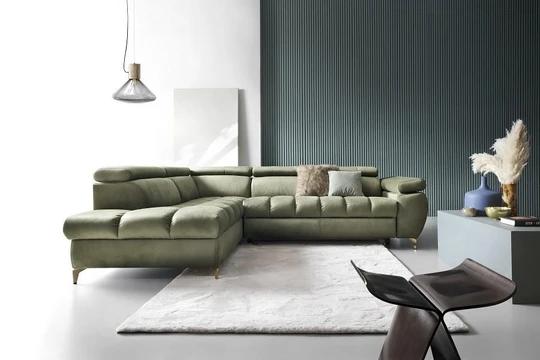 KALMAR II moderná rozkladacia rohová sedačka s úložným priestorom