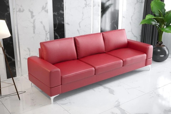 SANSA 3 moderná pohovka s rozkladom a úložným priestorom v pravej koži