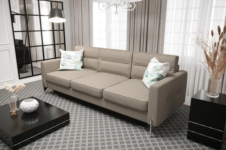 TERA moderná trojmiestna rozkladacia pohovka s úložným priestorom