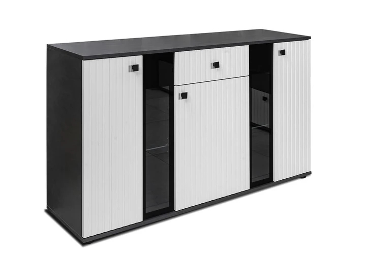 CAROL MDF VIII KOMODA, biela/matera