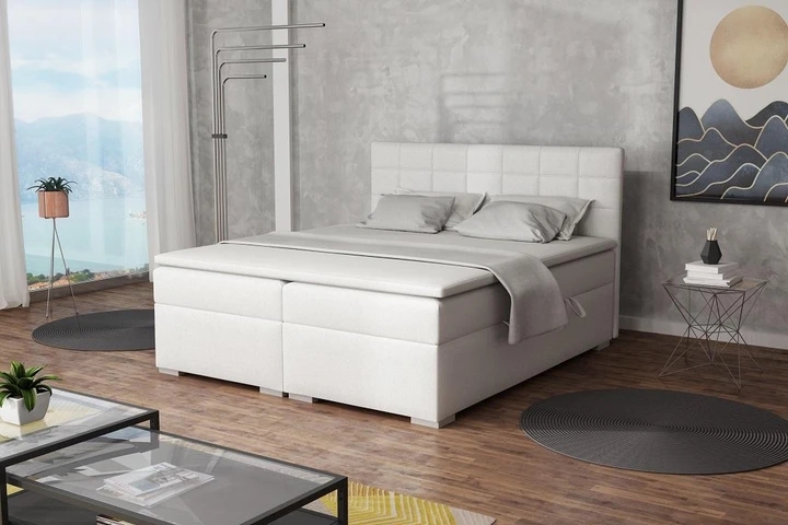 ASTRA 200x200 cm boxspring posteľ s úložným priestorom