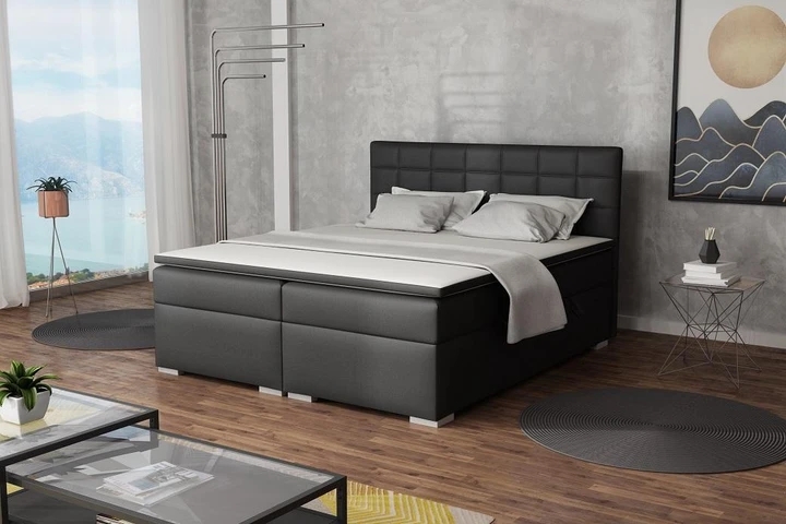 ASTRA 200x200 cm boxspring posteľ s úložným priestorom