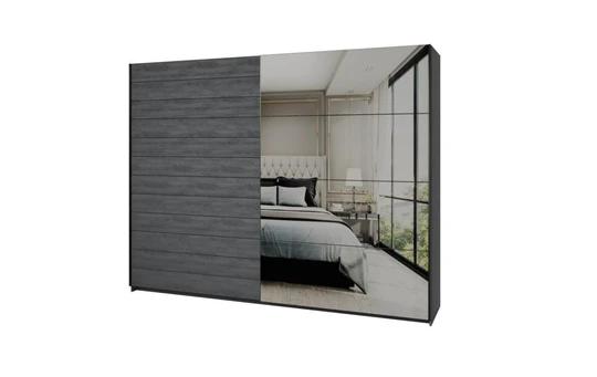 ZUZANA 3 velká šatníková skriňa 270 cm, dekor dub carbon