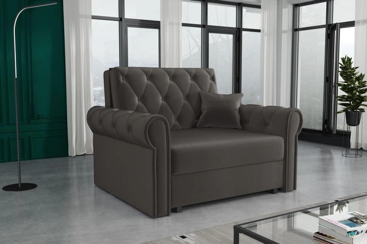 BETSY I malá rozkladacia pohovka/kreslo ve vintage štýle