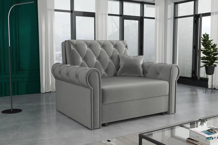 BETSY I malá rozkladacia pohovka/kreslo ve vintage štýle