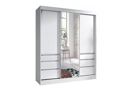 HEIDI šatníková skriňa 180, biela