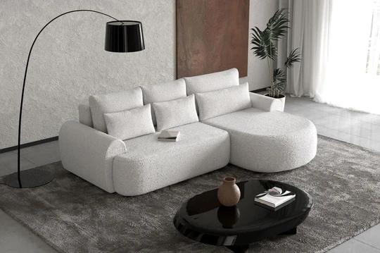 BLUSH rohová sedacia súprava, bouclé štýl