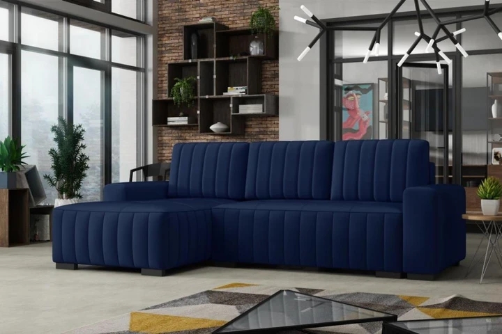 HERBERT rozkladacia rohová sedačka s úložným priestorom