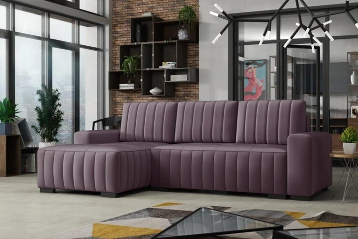 HERBERT rozkladacia rohová sedačka s úložným priestorom