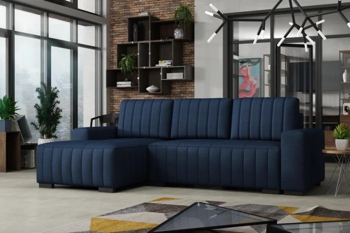 HERBERT rozkladacia rohová sedačka s úložným priestorom